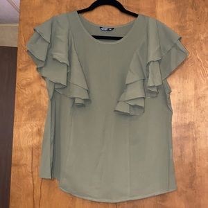 Flouncy Sleeve Top